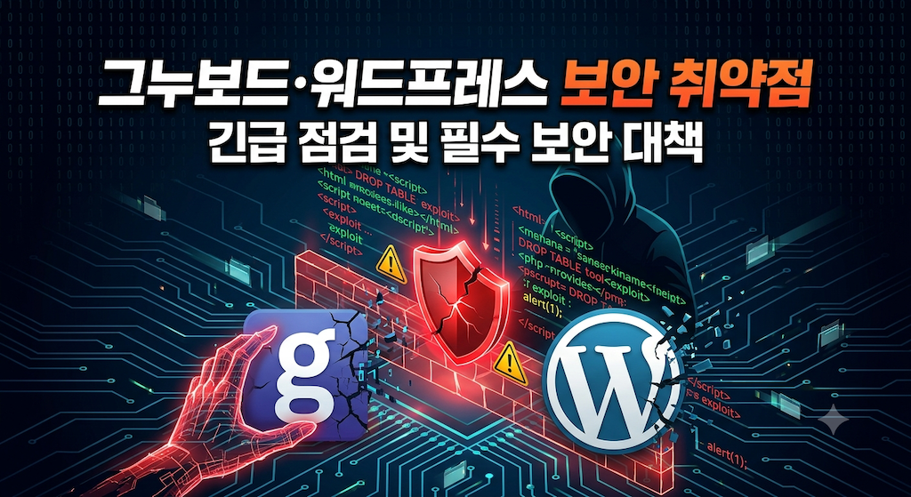 그누보드·워드프레스 보안 취약점 총정리